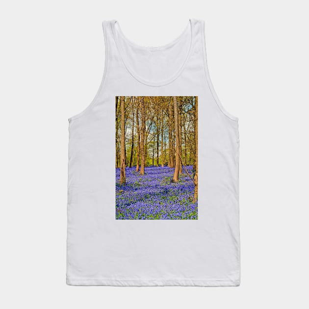 Bluebell Woods Greys Court Oxfordshire England Tank Top by AndyEvansPhotos